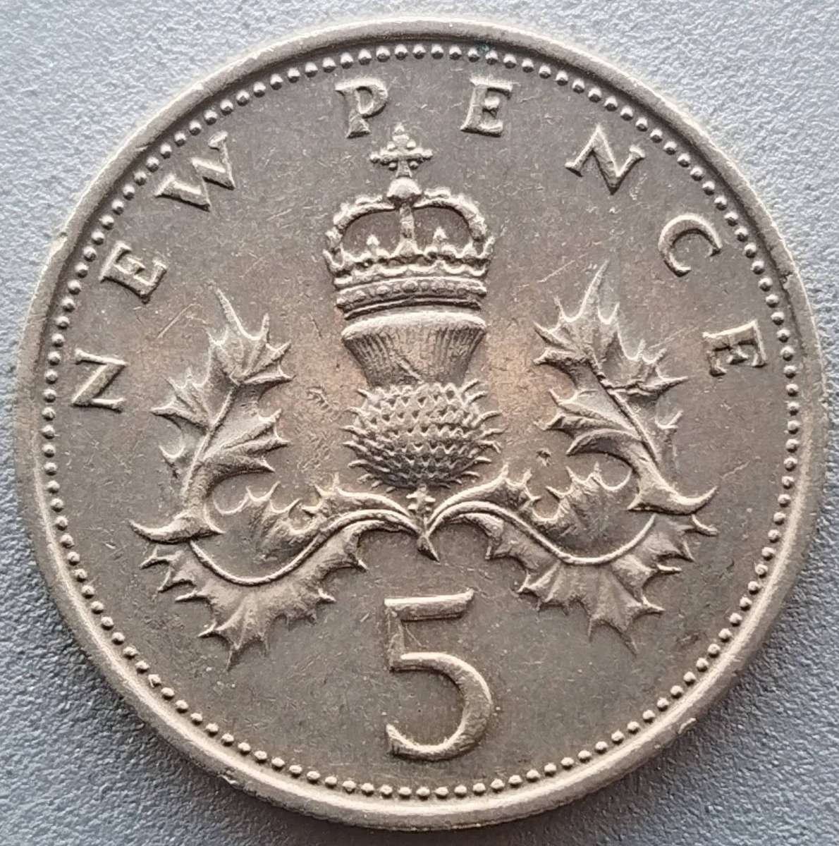 1970 -   5 NEW PENCE  Coin      United Kingdom         SUN18538