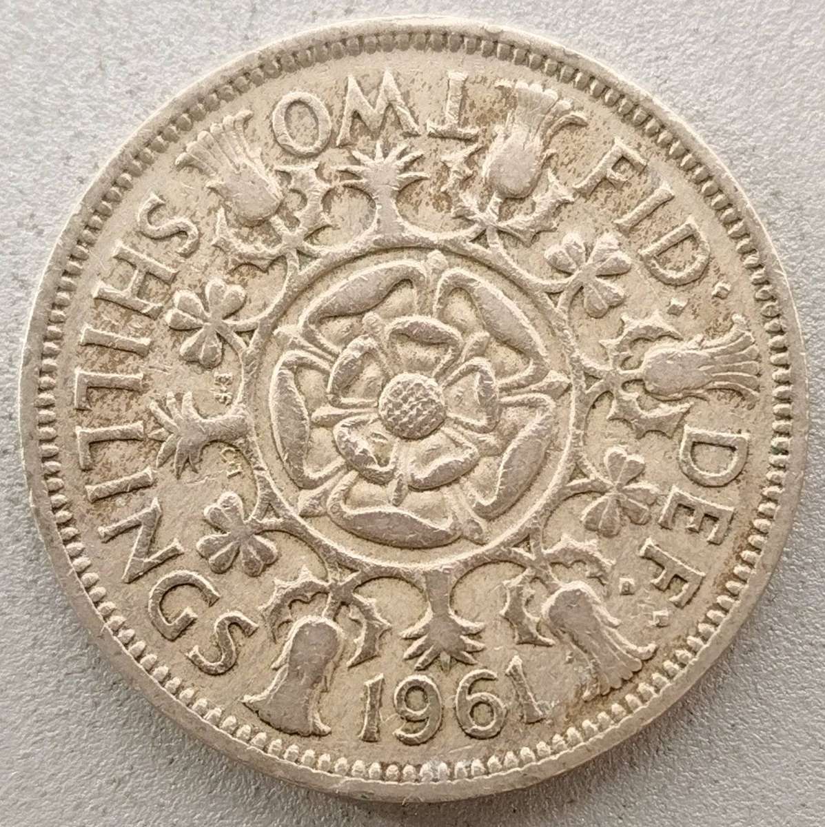 1961 -   TWO SHILLINGS Coin      United Kingdom         SUN18601
