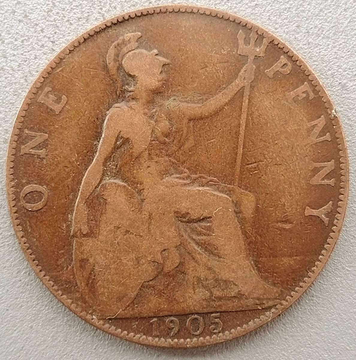 1905 -   ONE PENNY  Coin      United Kingdom         SUN18603