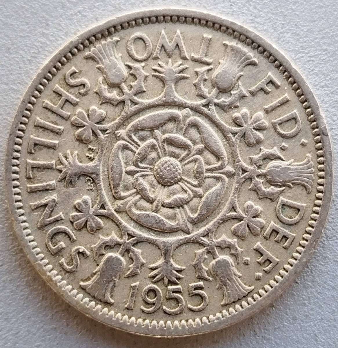 1955 -   TWO SHILLINGS Coin      United Kingdom         SUN18617