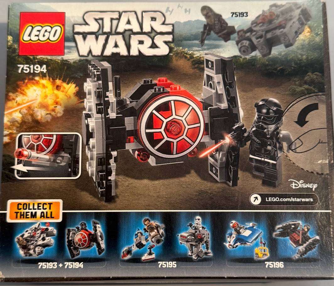 LEGO Star Wars: First Order TIE Fighter Microfighter (75194) Brand New In Box.