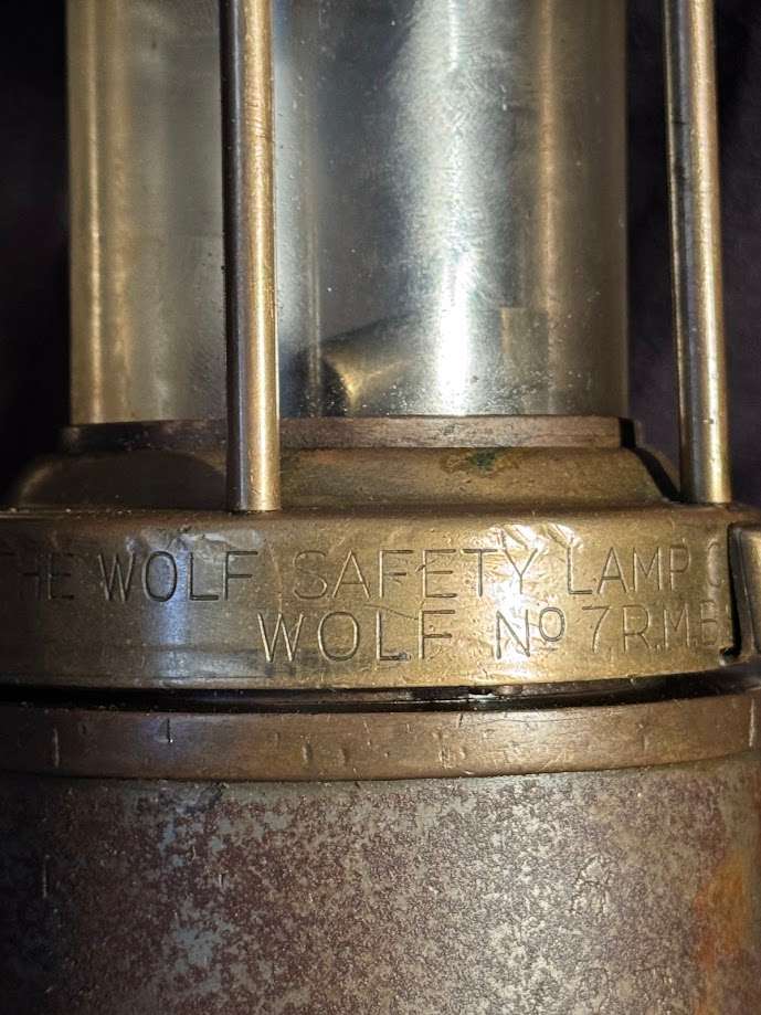 VINTAGE WOLF MINING SAFETY LAMP