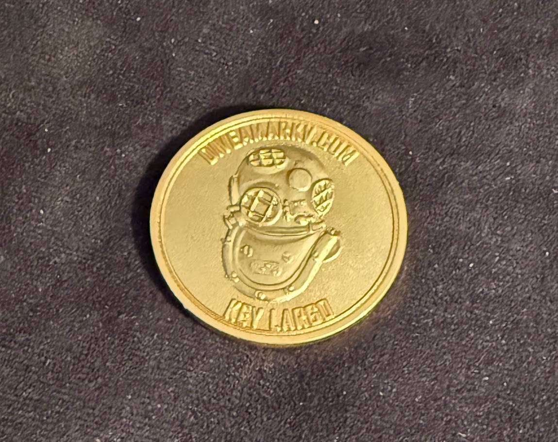 Presented is an impressive brass Navy Divers Insignia Plaque.