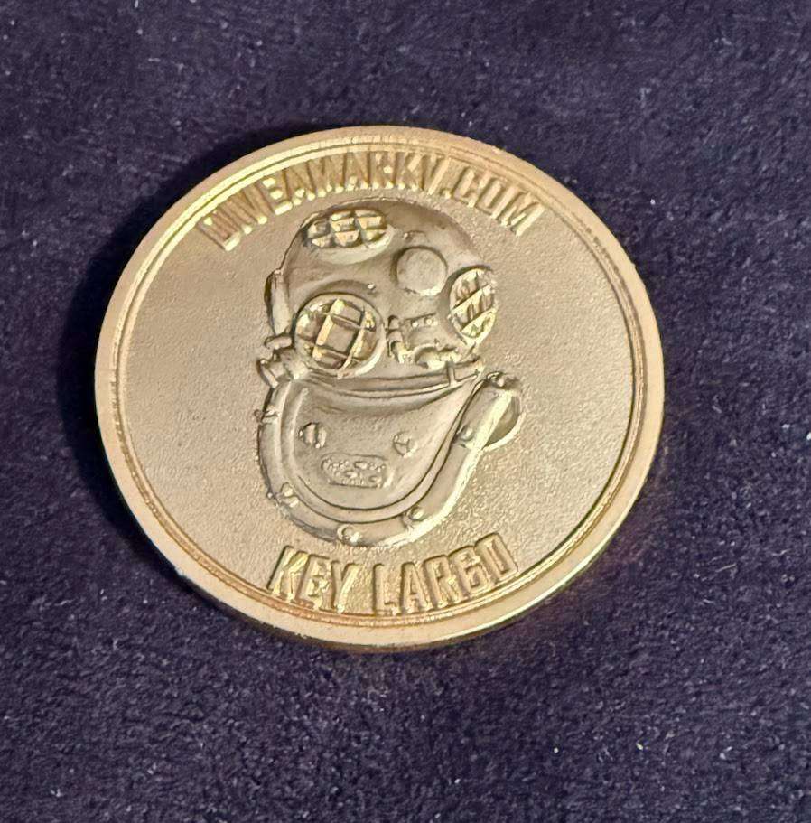 Presented is an impressive brass Navy Divers Insignia Plaque.