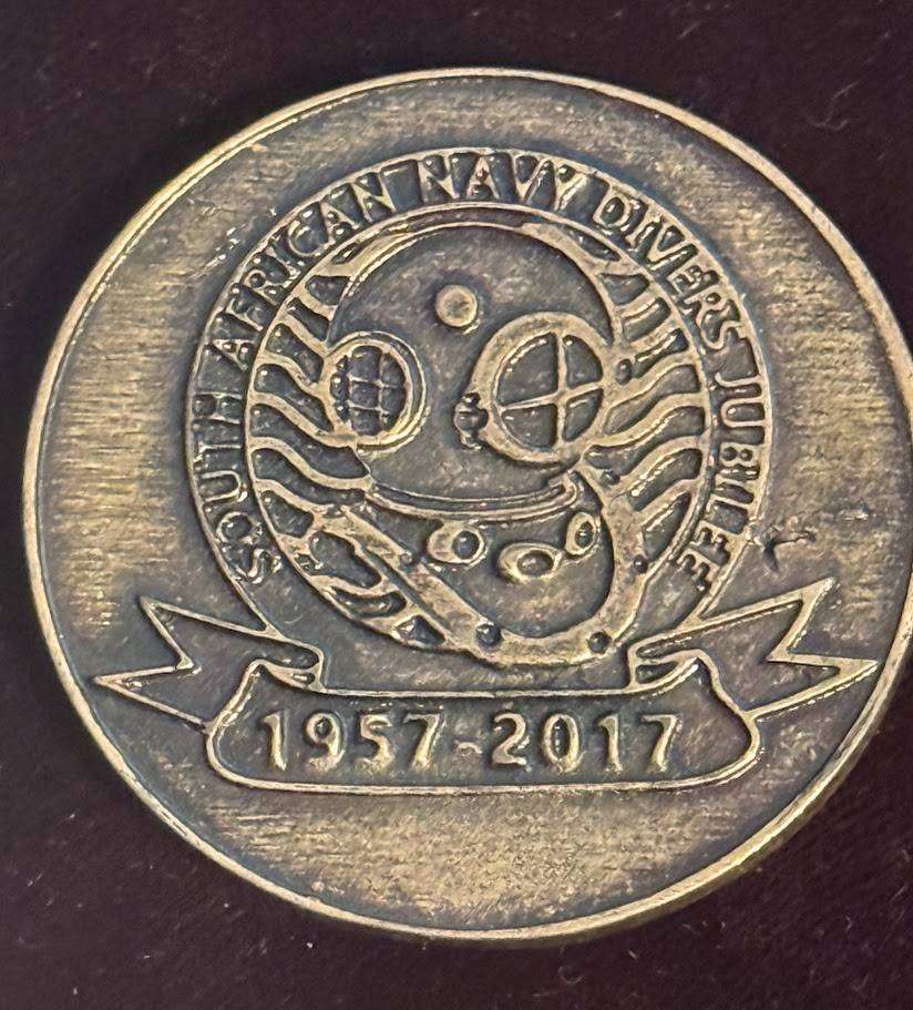 South African Navy Diving School 60th Birthday Commemorative Jubilee Coin 1957- 2017 Challenge Coin