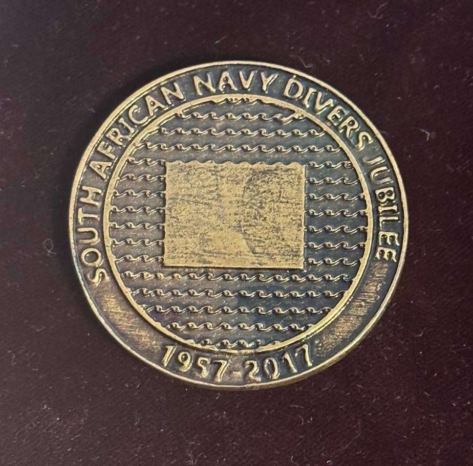South African Navy Diving School 60th Birthday Commemorative Jubilee Coin 1957- 2017 Challenge Coin