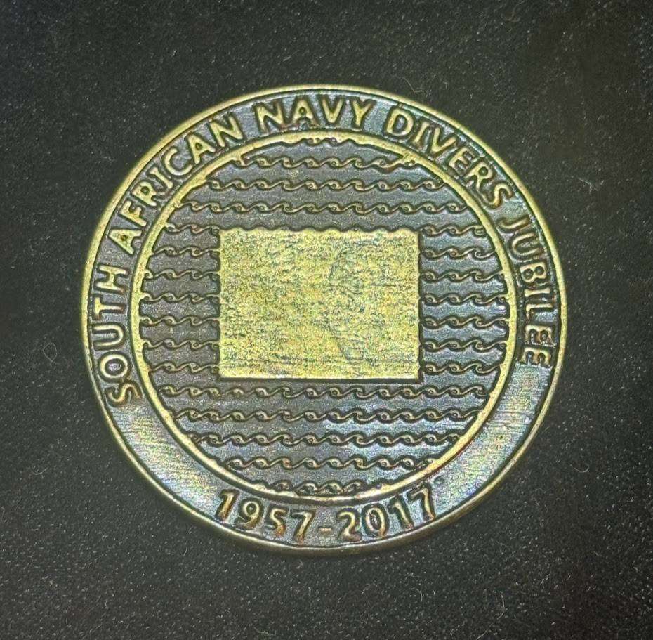 South African Navy Diving School 60th Birthday Commemorative Jubilee Coin 1957- 2017 Challenge Coin