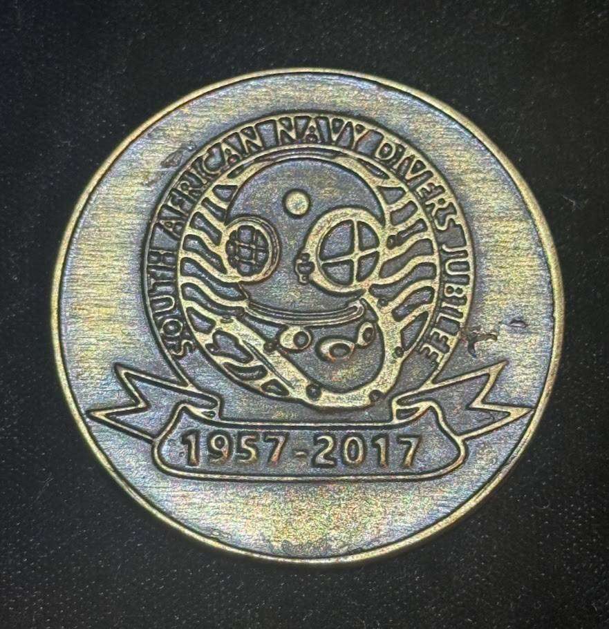 South African Navy Diving School 60th Birthday Commemorative Jubilee Coin 1957- 2017 Challenge Coin