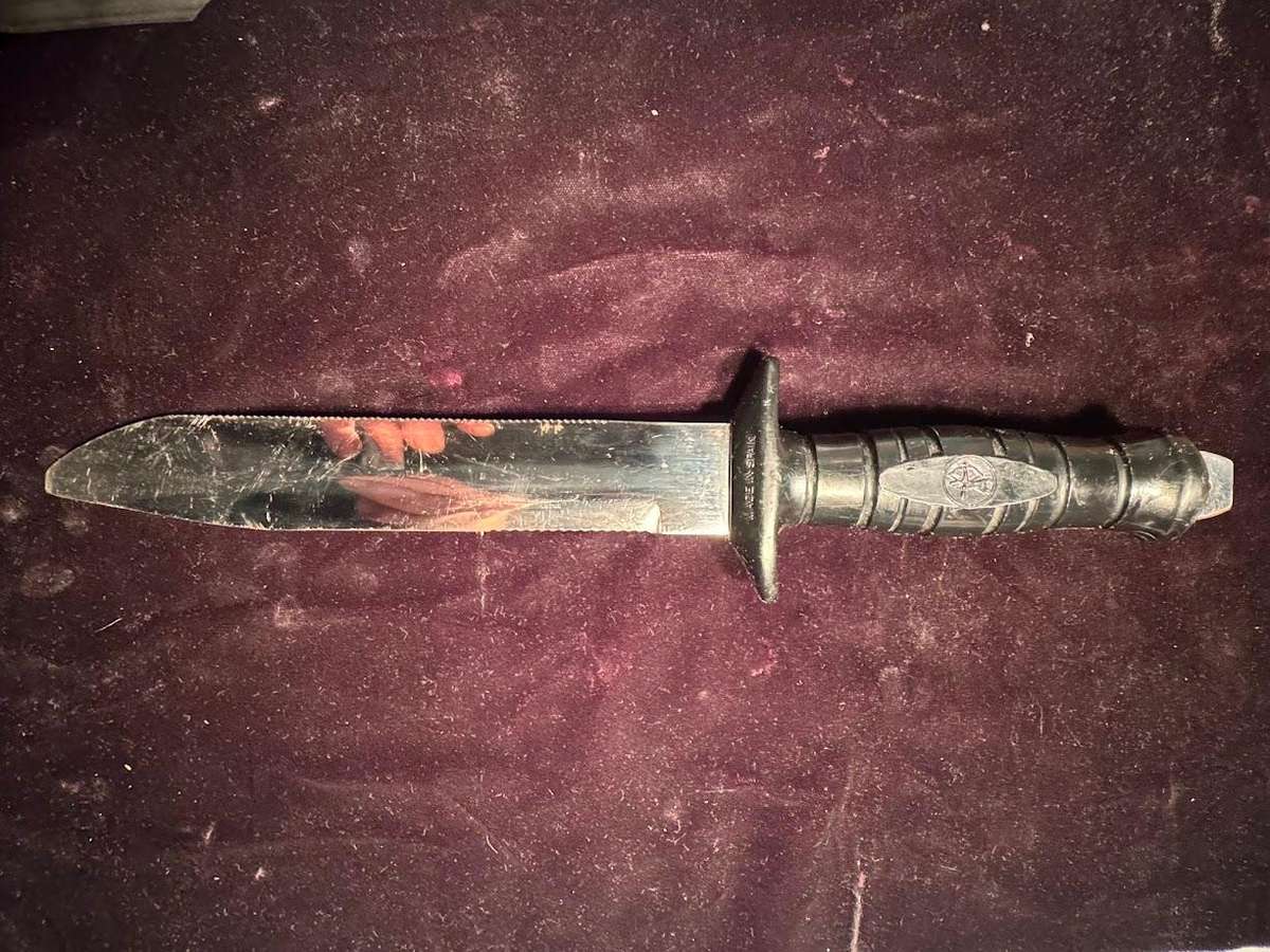 DIVING KNIFE, Nemrod, Equipos, Inox, and sheath, Spain