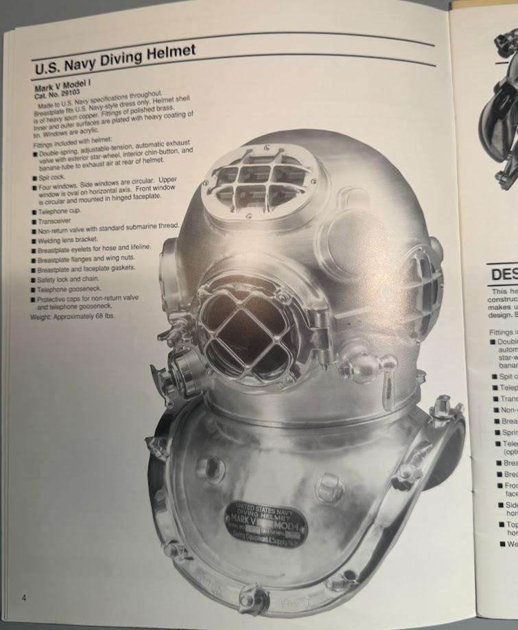 DESCO Corporation Catalogue 1998 Diving helmet manufacturer  and price list
