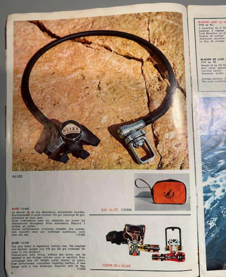 Vintage 1970s La Spirotechnique Cousteau Underwater Catalogue for Underwater Equipment