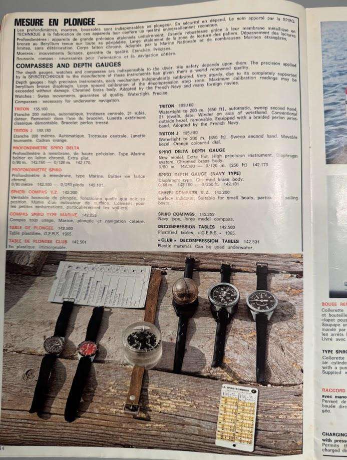 Vintage 1970s La Spirotechnique Cousteau Underwater Catalogue for Underwater Equipment