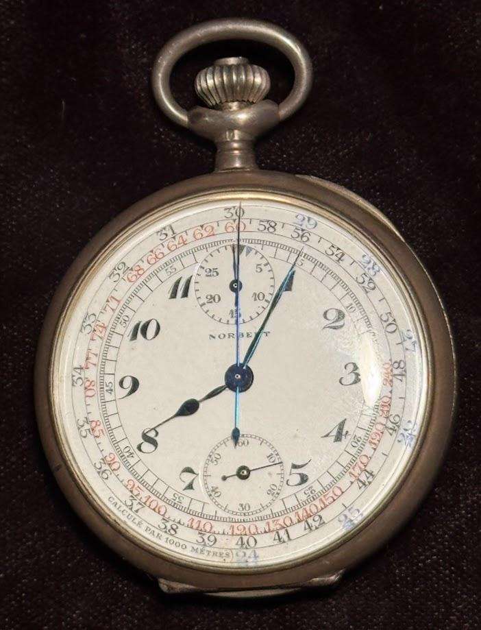 Vintage 1920's Silver Pocket Watch in original Box