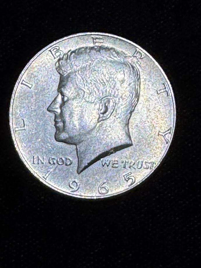 America USA Kennedy Half Dollar 1965 Silver