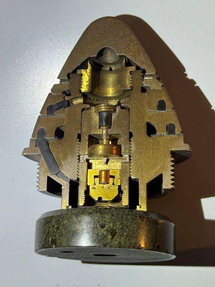 Vintage Military Training Device, Cut-away section of an military Fuse