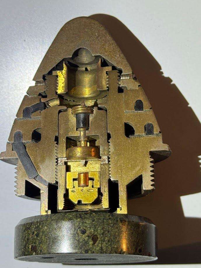 Vintage Military Training Device, Cut-away section of an military Fuse