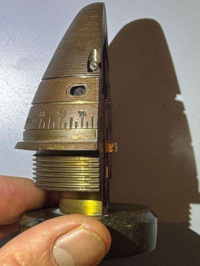 Vintage Military Training Device, Cut-away section of an military Fuse
