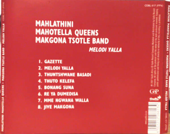 CD, Mahlathini Mahotella Queens Makgona Tstle Band- Melodi Yalla