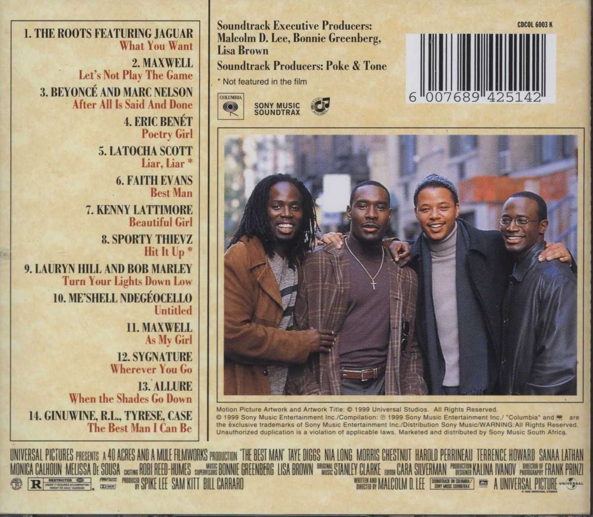 CD, The Best Man- ( Various) Soundtrack