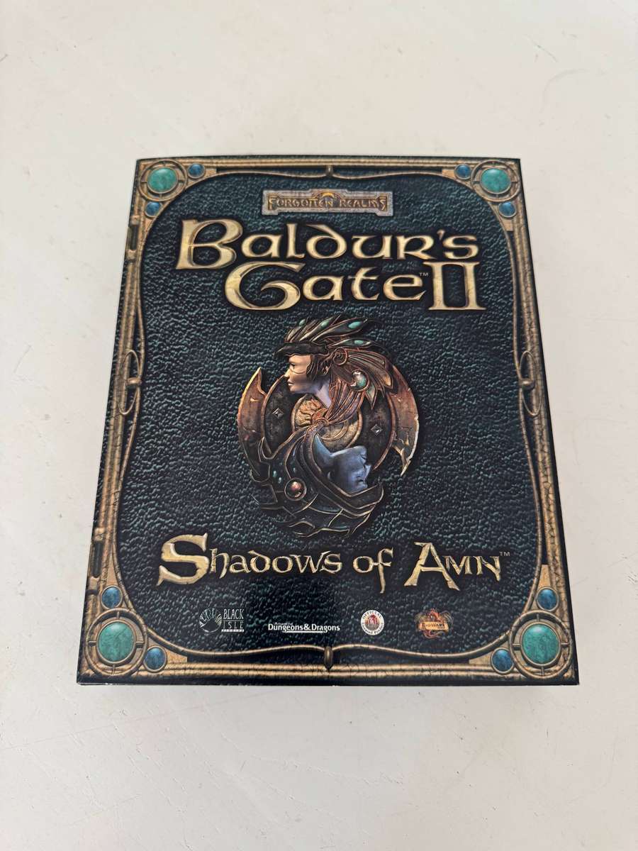 Baldur's Gate II - Shadows Of Amn - Big Box PC Game (Incomplete)