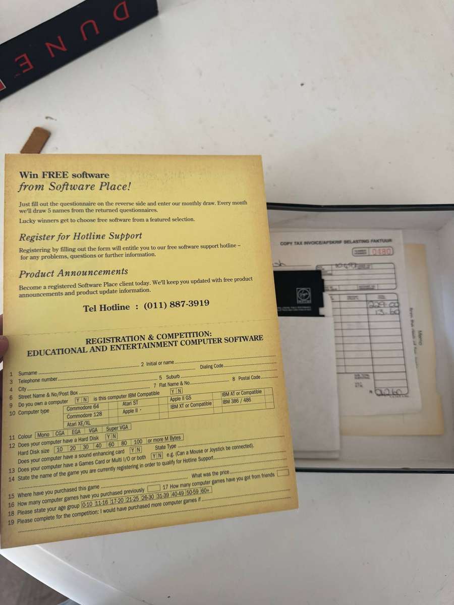 Dune - Big Box PC Game (Incomplete)