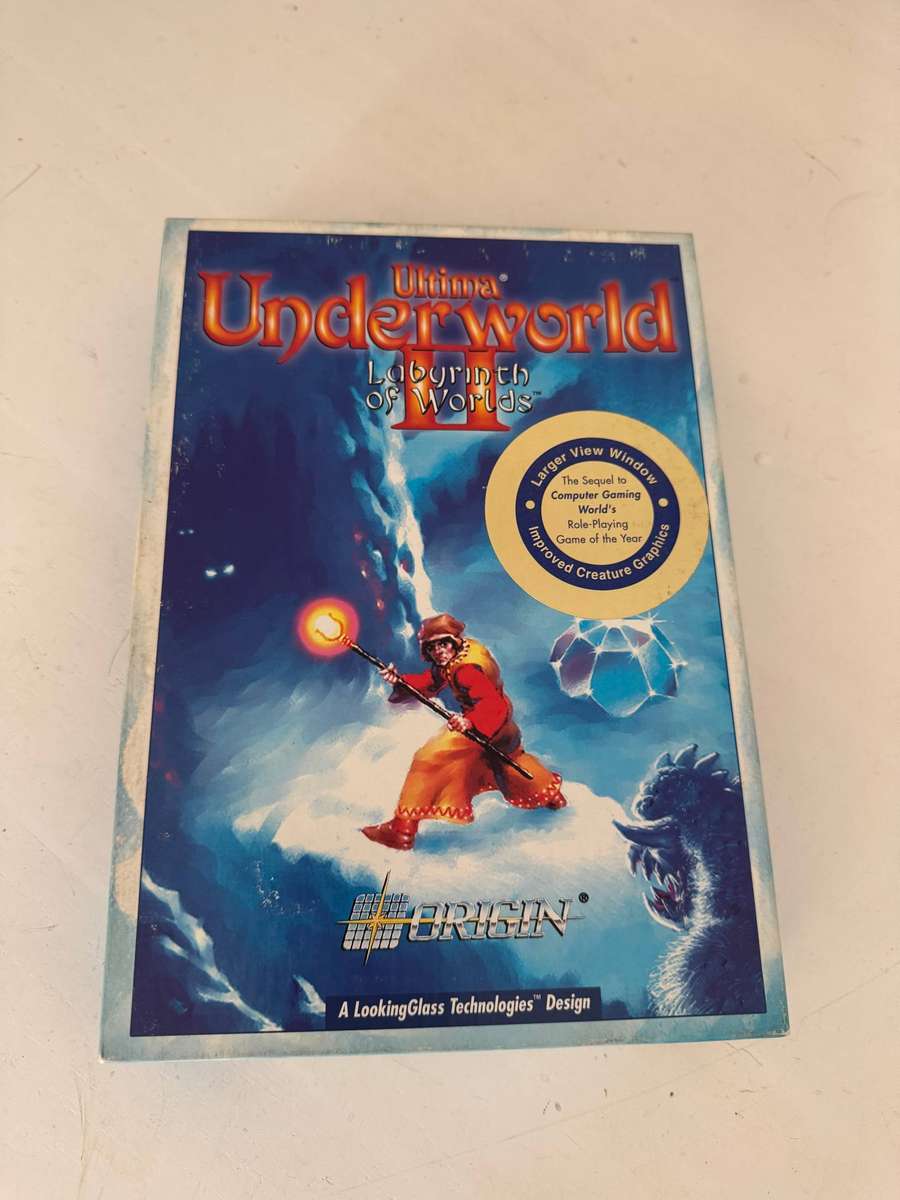 Ultima Underworld II Labyrinth Of Worlds Big Box PC Game (Incomplete)