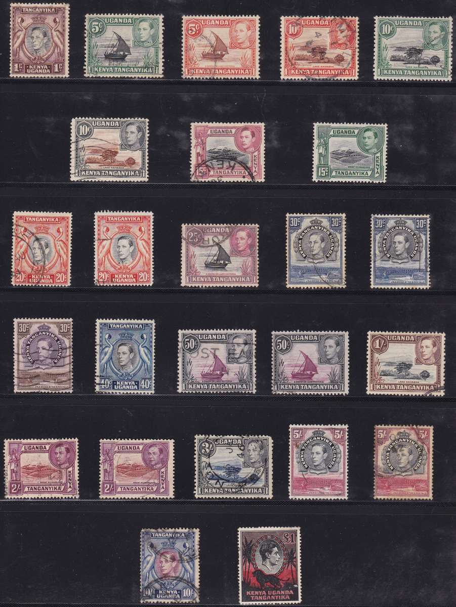 KUT - KGVI + QE2, ASSORTED USED + M/M SINGLES ON STOCK PAGE - NOT REFERENCED: SELLING AS IS