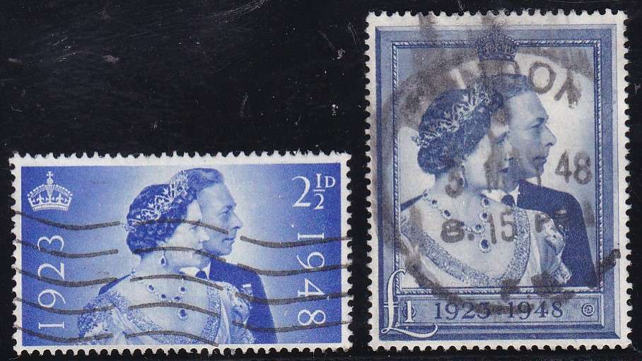 GB - 1948 KGVI, RSW SET OF 2 SINGLES TO 1 POUND, FINE USED SINGLES - CV:R920