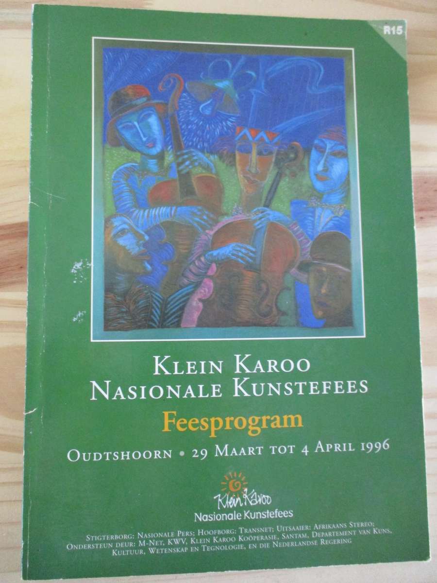 Klain Karoo Nasionale Kunstefees - KKNK FEESPROGRAM - Oudtshoorn 29 Maart tot 4 April 1996