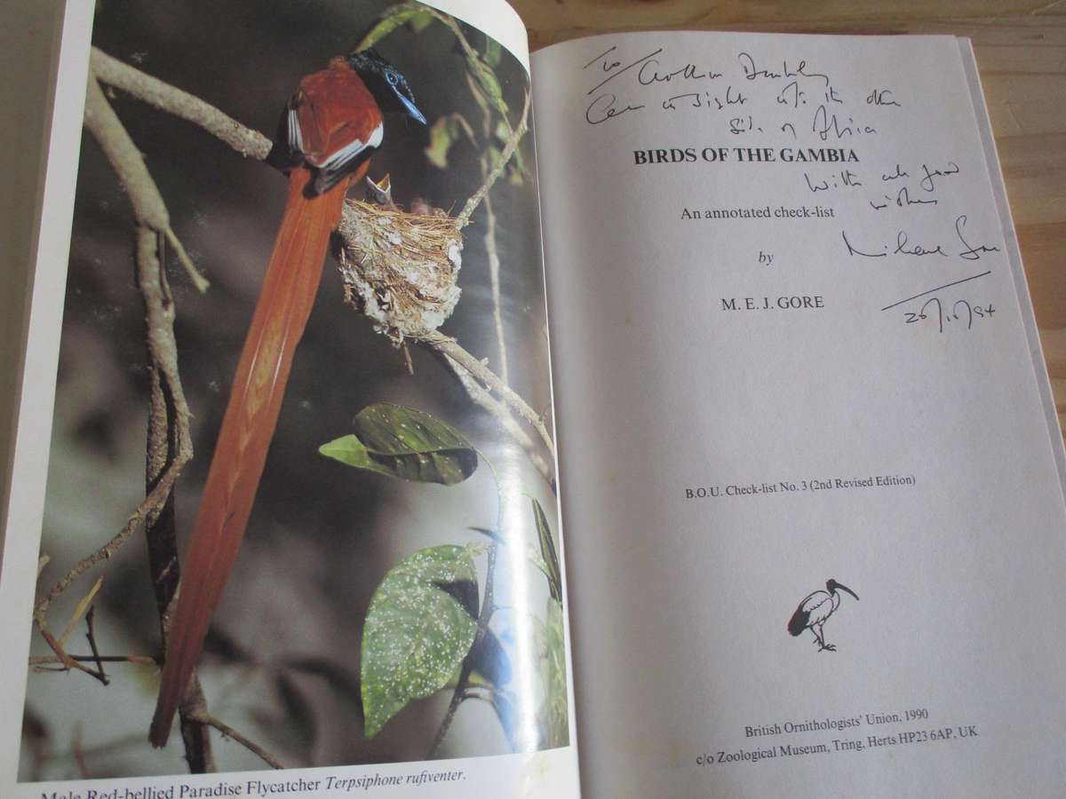 BIRDS OF THE GAMBIA. Signed by author