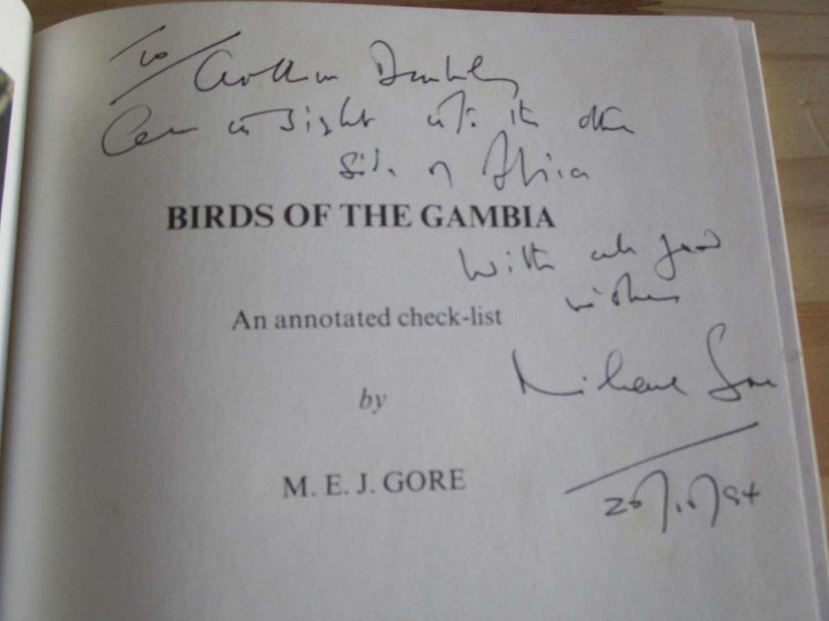 BIRDS OF THE GAMBIA. Signed by author