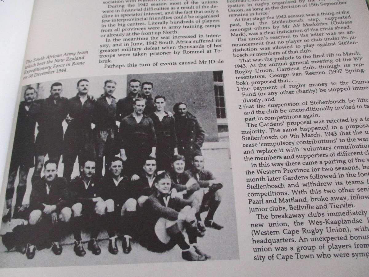 RUGBY IN SOUTH AFRICA - A HISTORY 1861-1988