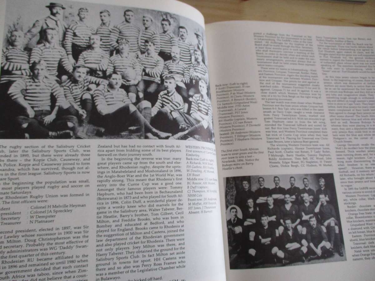 RUGBY IN SOUTH AFRICA - A HISTORY 1861-1988