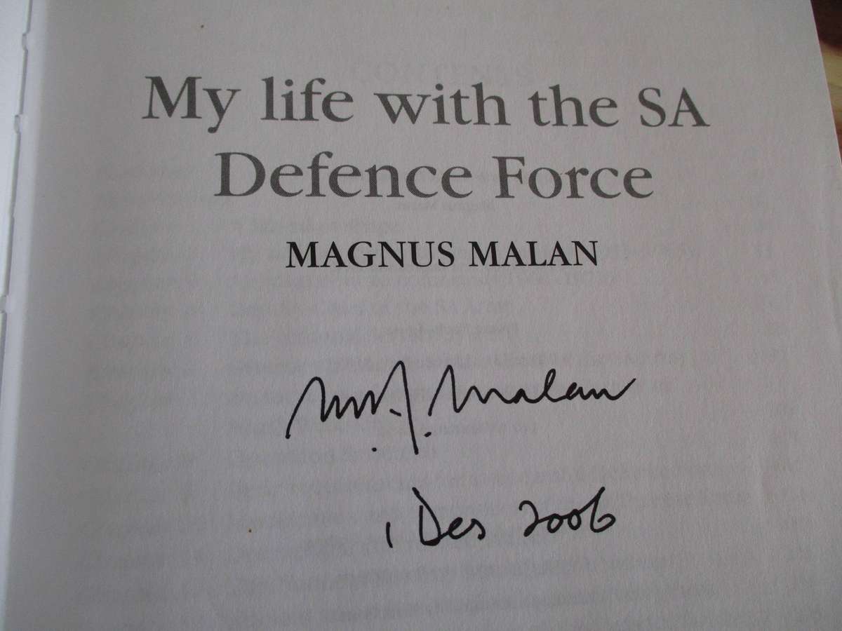 MAGNUS MALAN - My life with the SA Defence Force - SIGNED COPY