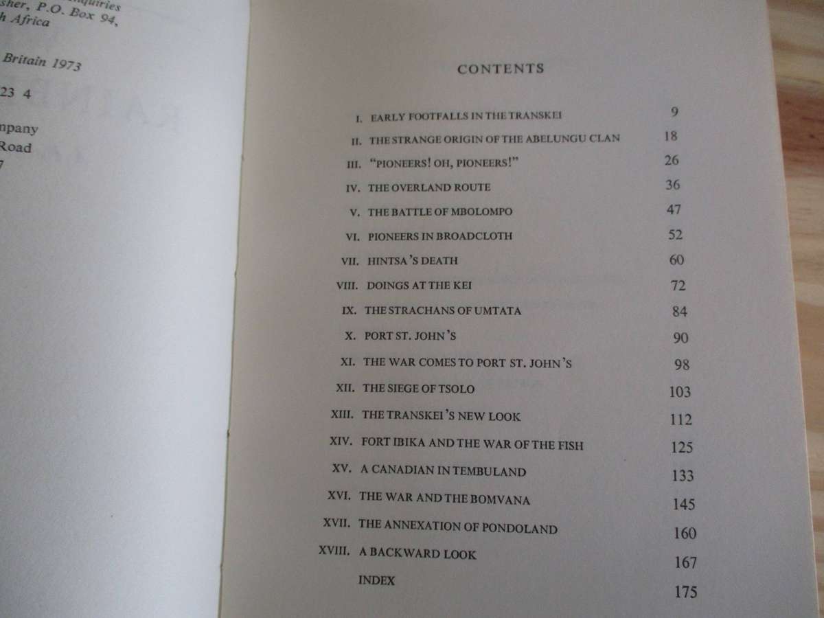 Where Rainbirds Call - A Record of the Transkei. By Basil Holt