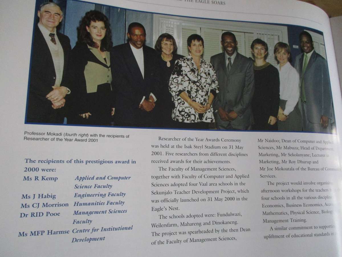 Where the Eagle Soars - Illustrated History of the VAAL UNIVERSITY OF TECHNOLOGY. Signed by Rector