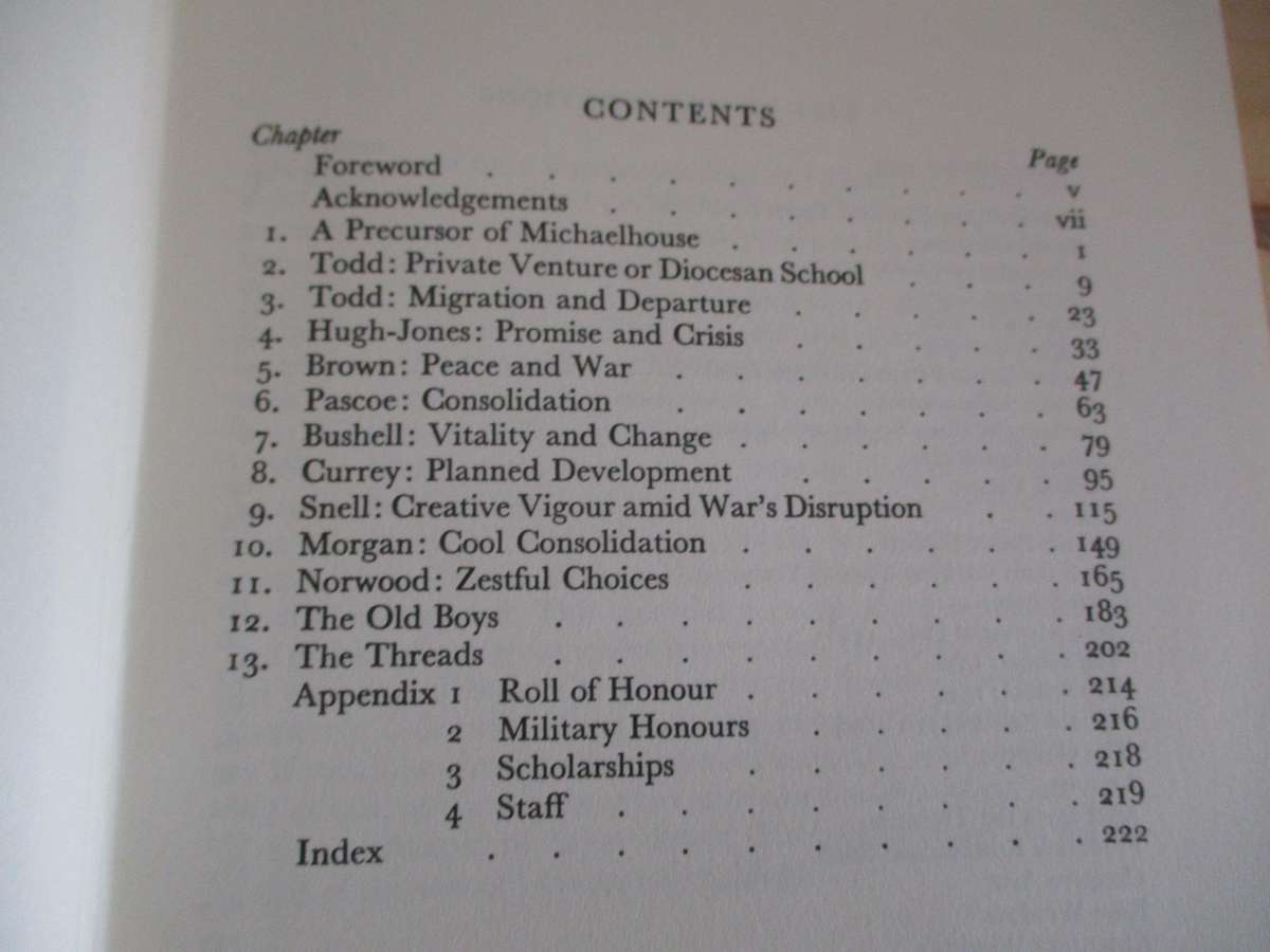 Michaelhouse 1896-1968  A. M. Barrett