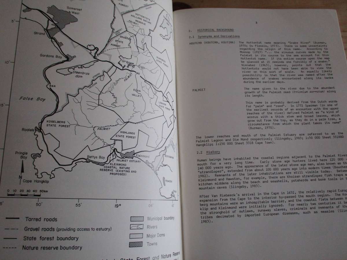 Estuaries of the Cape. Part II - Synopses Available Information on Individual Systems. PALMIET