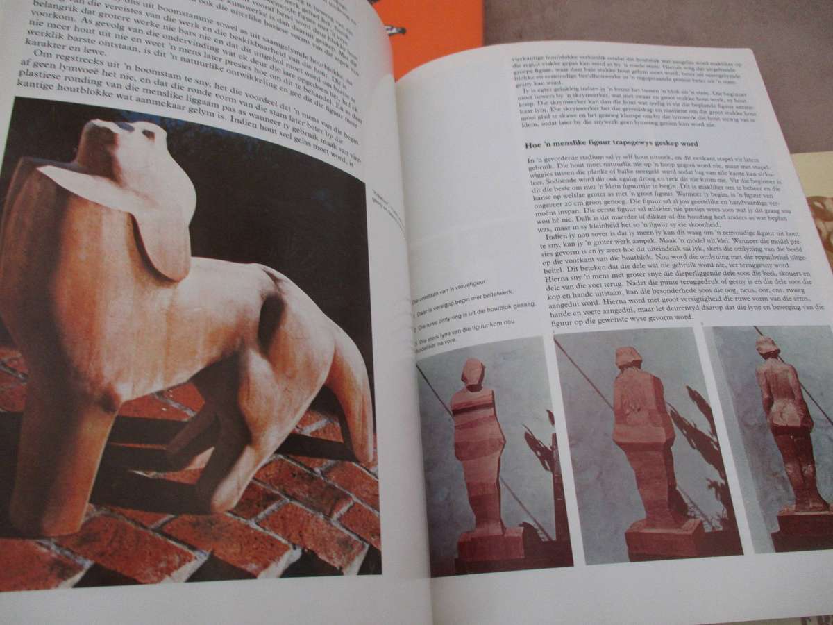 4 Woodcarving books / Houtsnywerk
