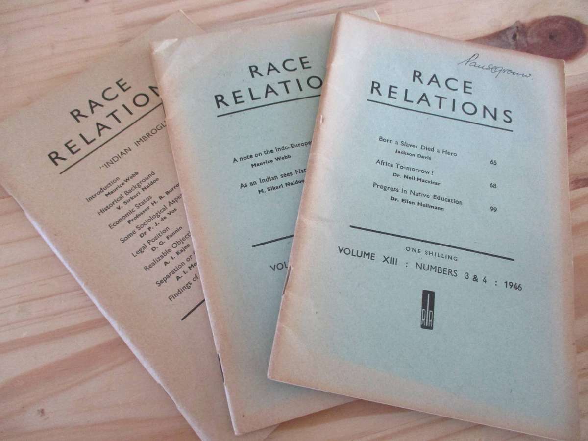 Race Relations News  3 Volumes