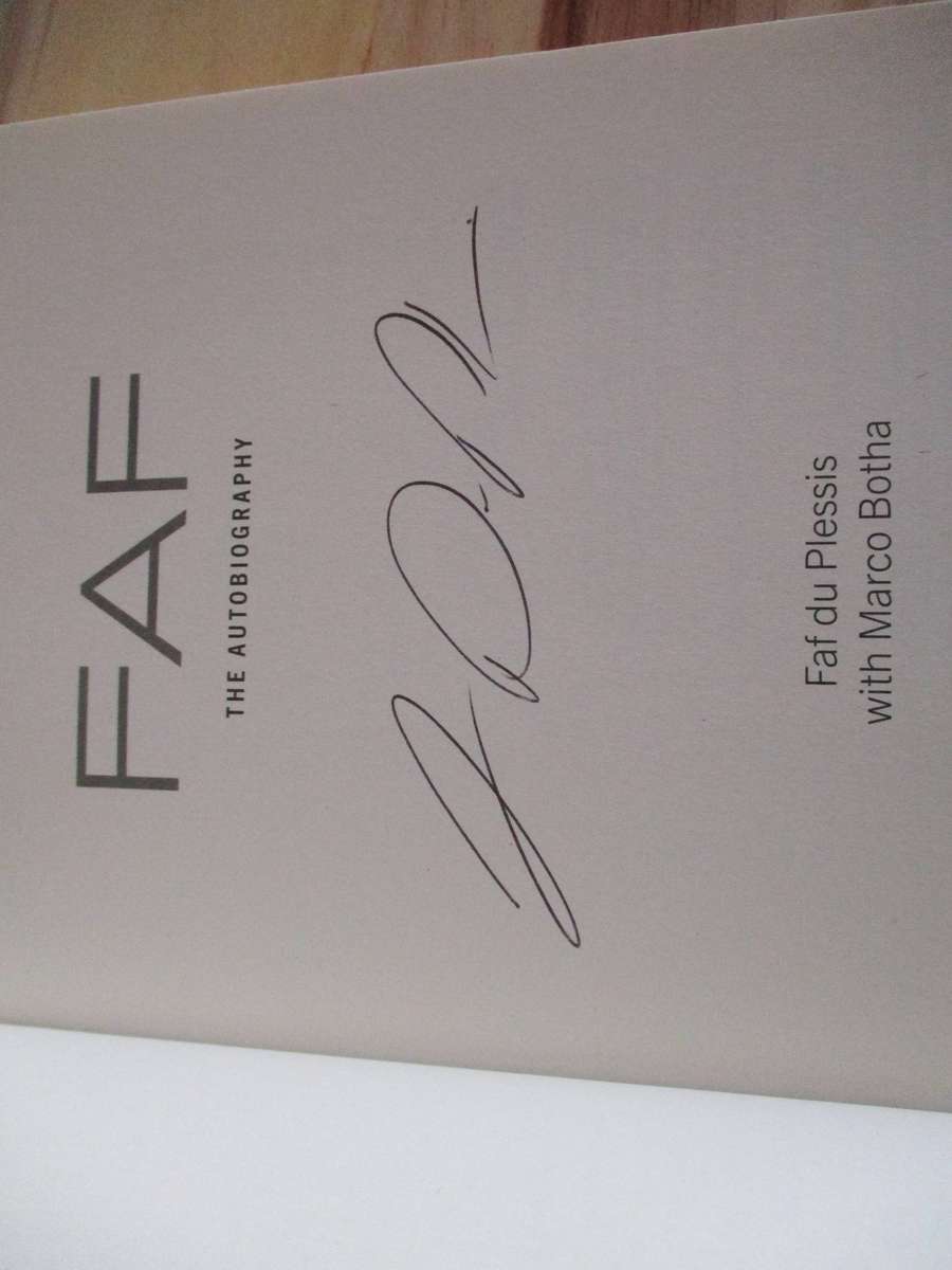 SIGNED.  FAF Through Fire The Autobiography