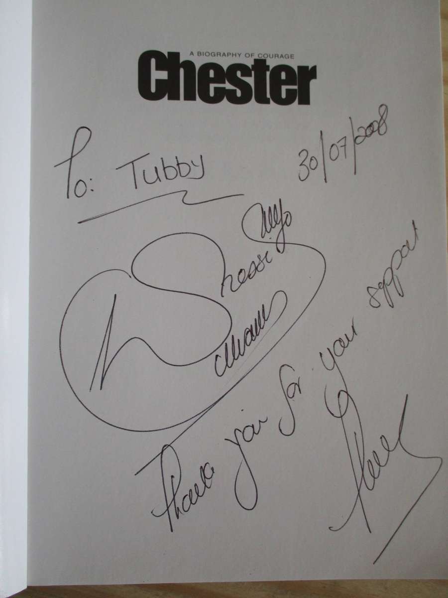 CHESTER. A Biography of Courage. Signed by Chester Williams