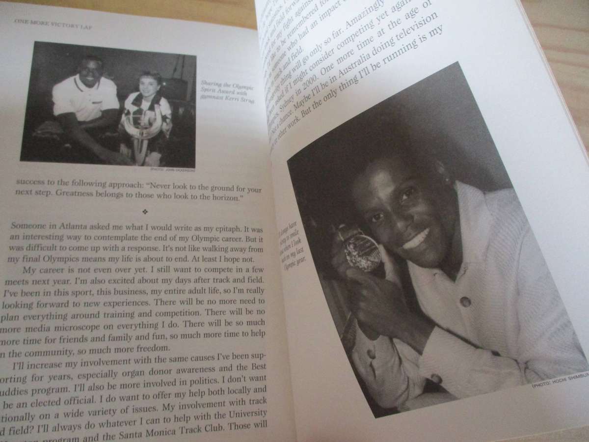 Signed copy. CARL LEWIS - One more victory lap