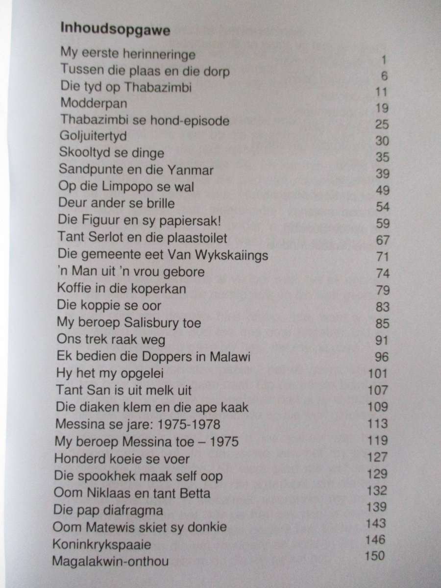 Goljuiter dra 'n ruitbroek. GETEKEN Thinus du Plessis. Kronieke van Ellisras / Messina /Alldays