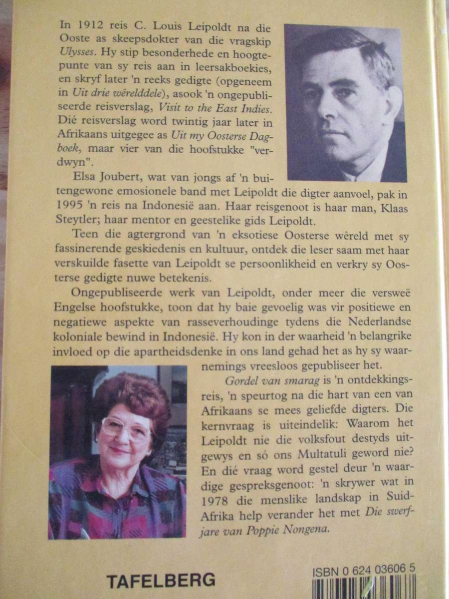 Gordel van Smarag - Elsa Joubert - 'n Reis met Leipoldt