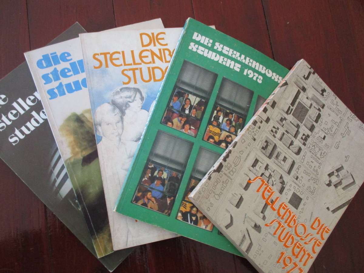 5 uitgawes van Die Stellenbosse Student (1977 tot 1981)