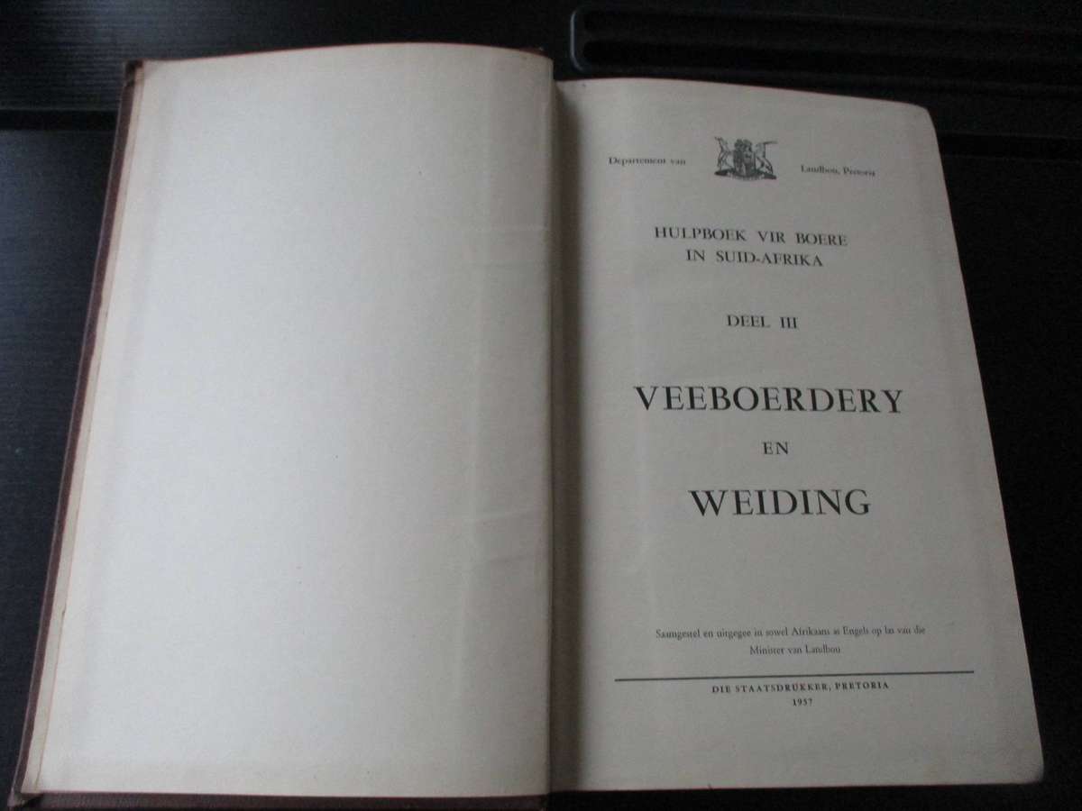 Hulpboek vir Boere in Suid-Afrika (1957) Drie Volume Stel