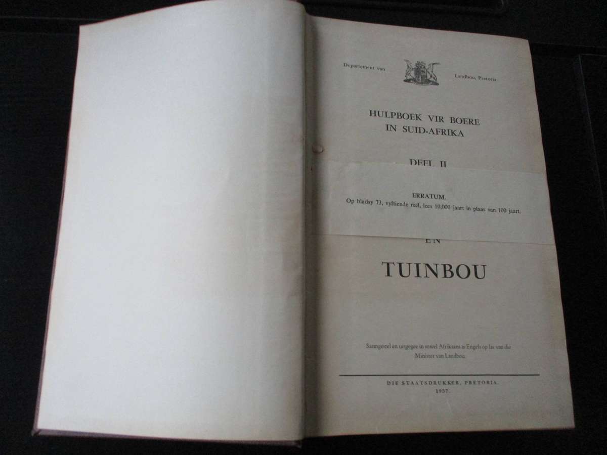 Hulpboek vir Boere in Suid-Afrika (1957) Drie Volume Stel