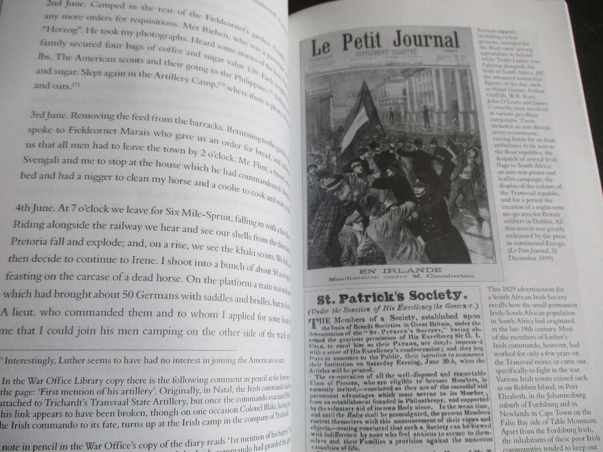 Teddy Luther's War. The diary of a German-American in an Irish-Boer commando. Signed copy