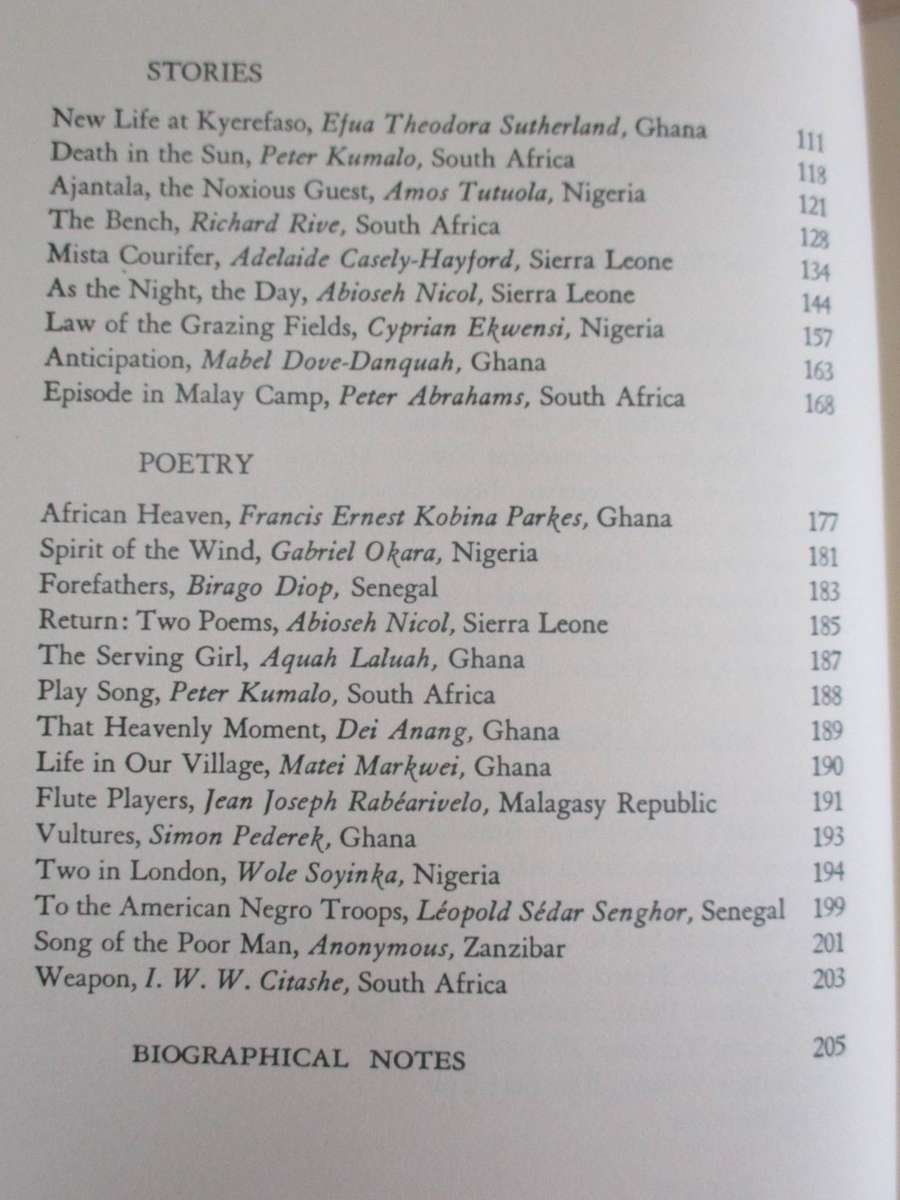 An African Treasury - Stories, Poems, Essays, etc